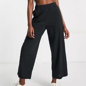 Mondlicht Black Wide-Leg Pants